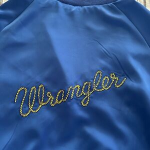 Wrangler Royal Blue Jacket with Gold Logo